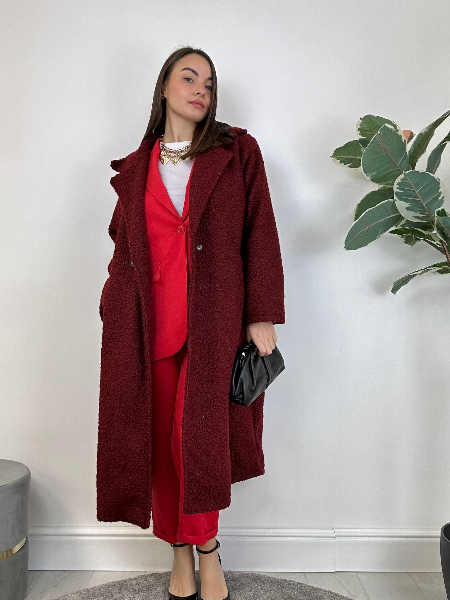 Costume Barcelone (Blazer + Pantalon) Rouge