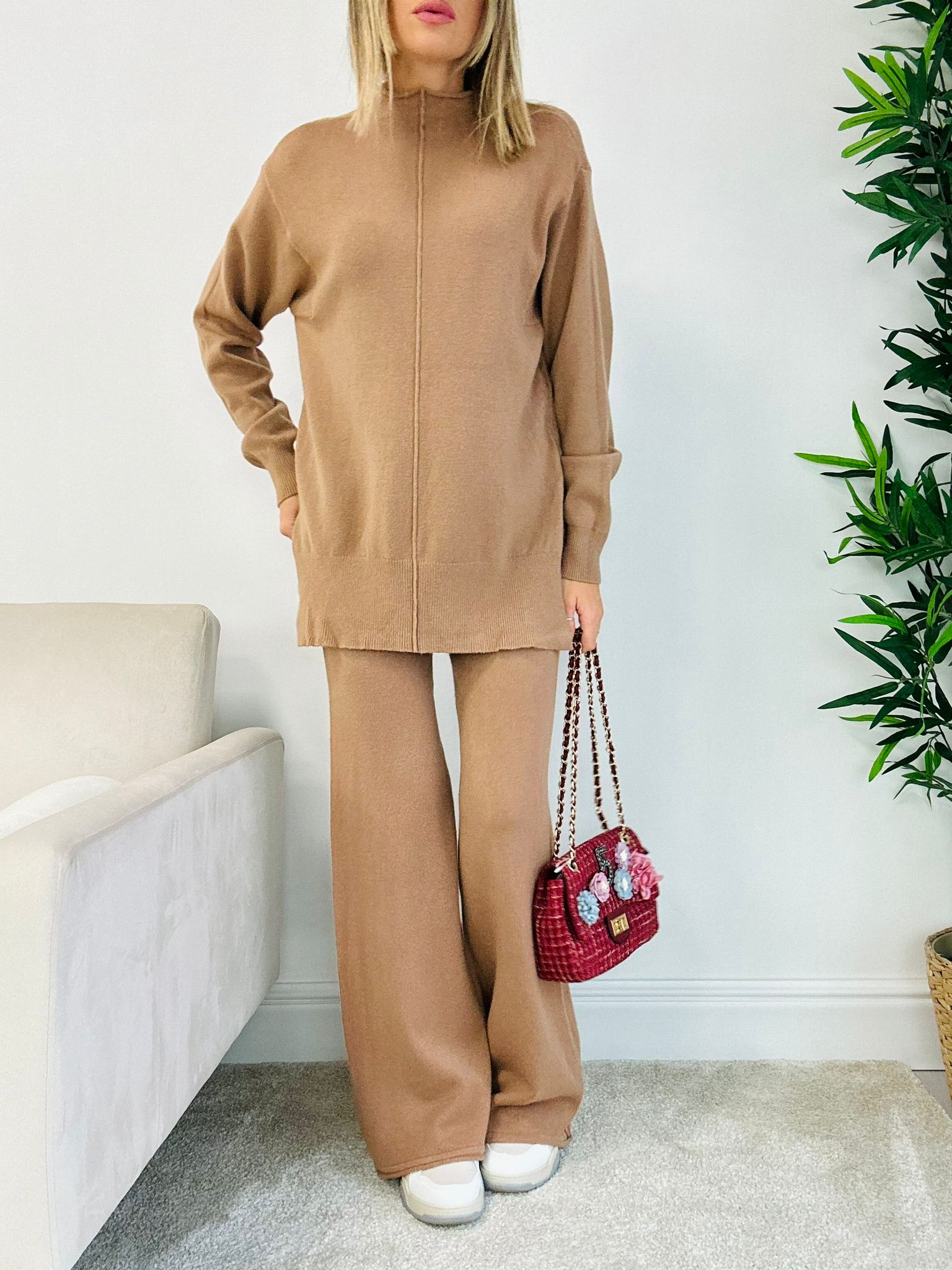 Coordinato Giulia (Maglione + Pantalone) Khaki