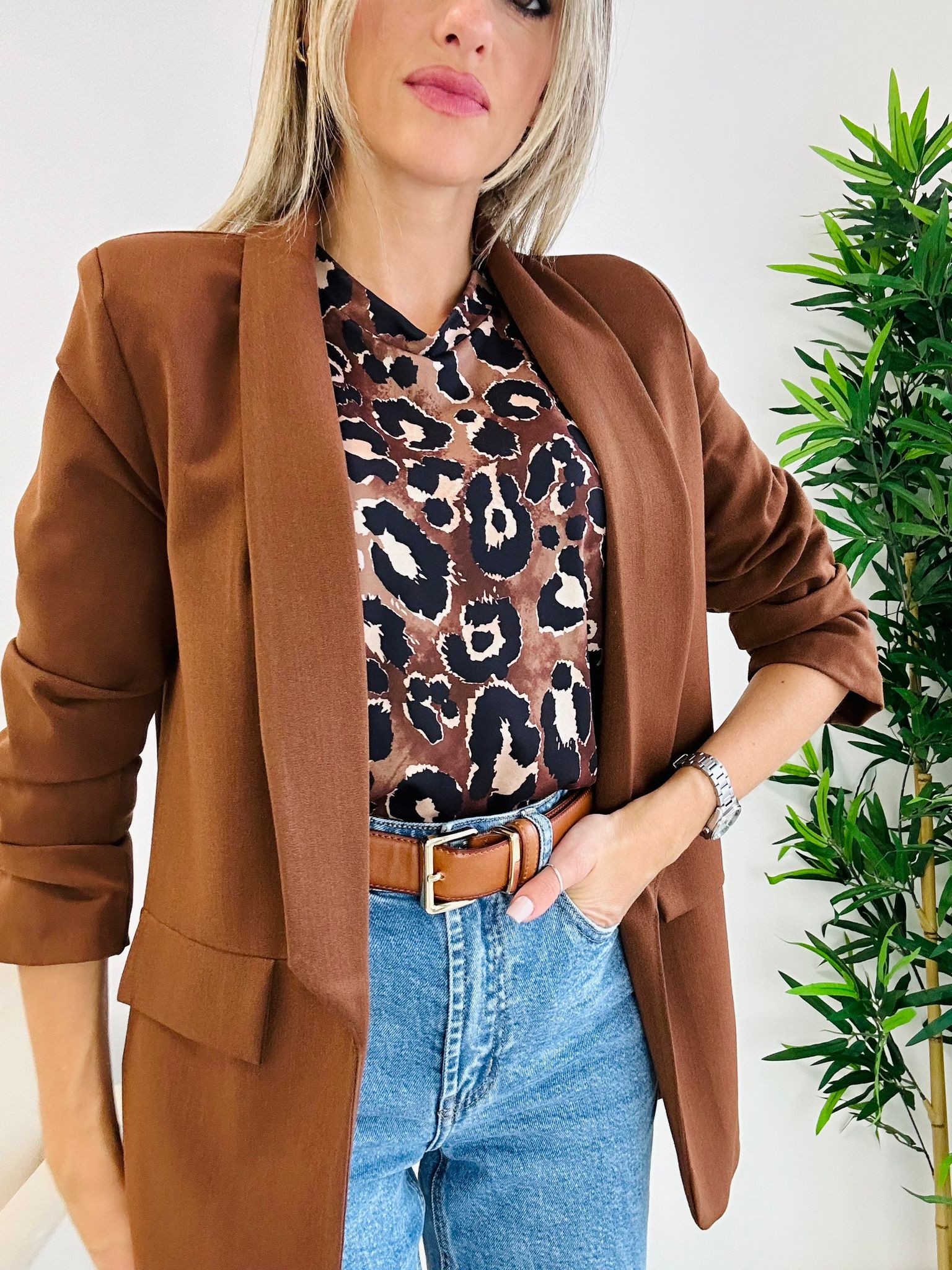 Blazer Sharon - Marrone