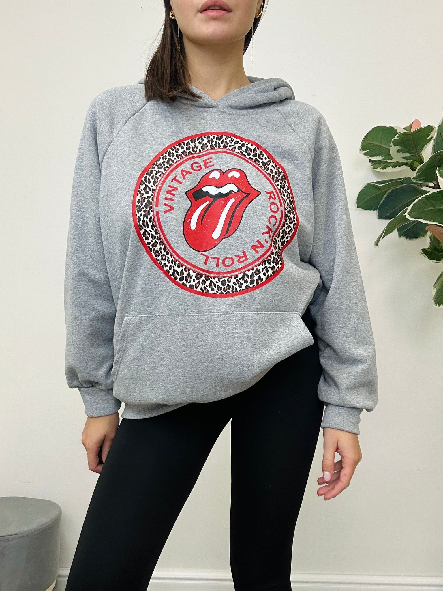 Vintage-Sweatshirt – Grau