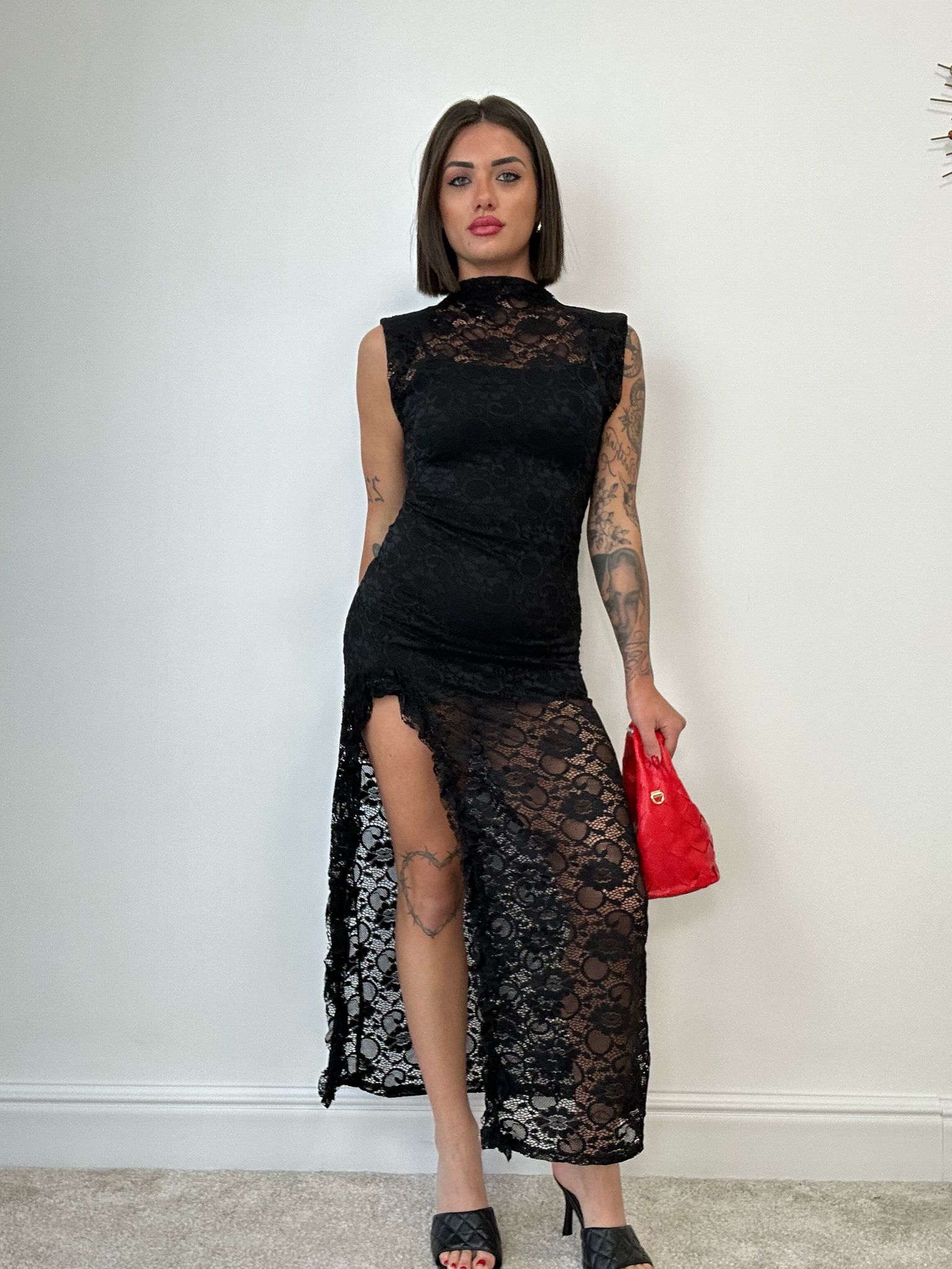 Abito in Pizzo - Nero