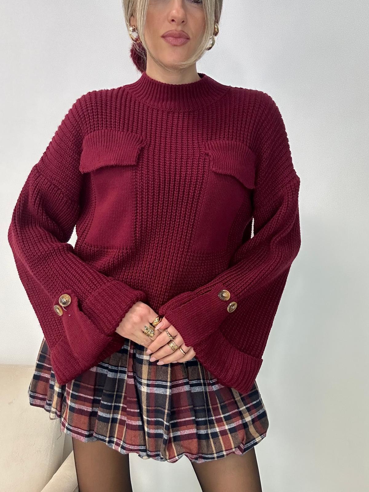 Pull Ambre - Bordeaux