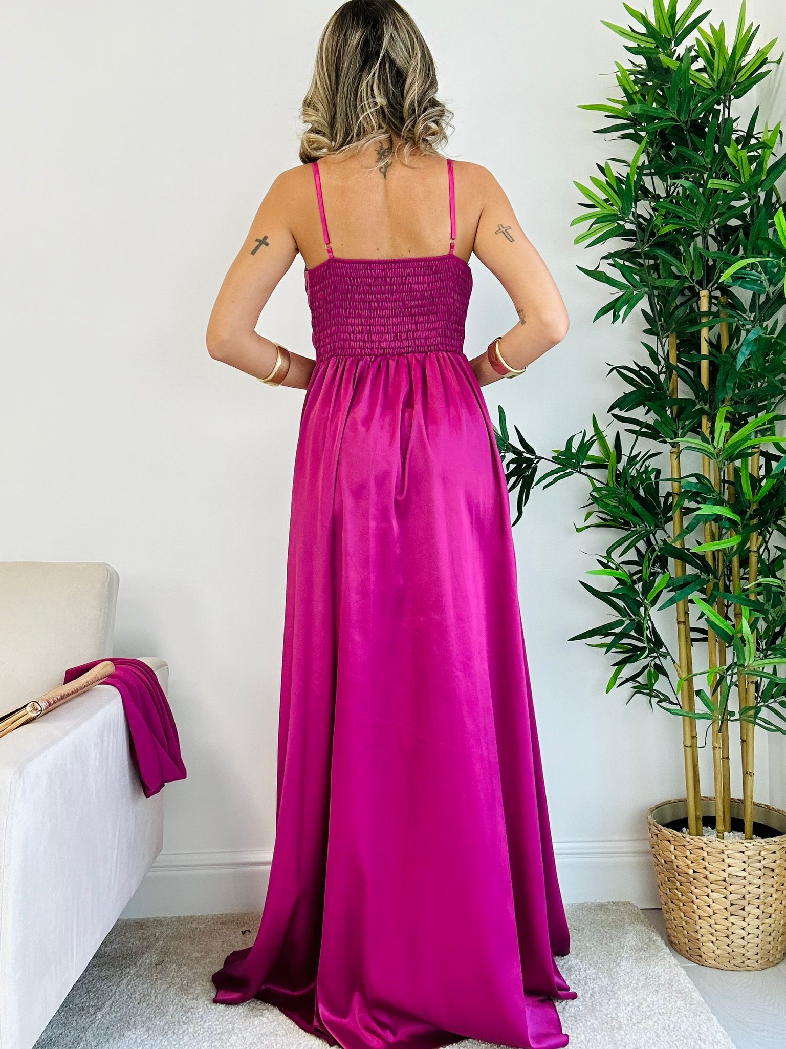 Andromeda-Kleid - Magenta