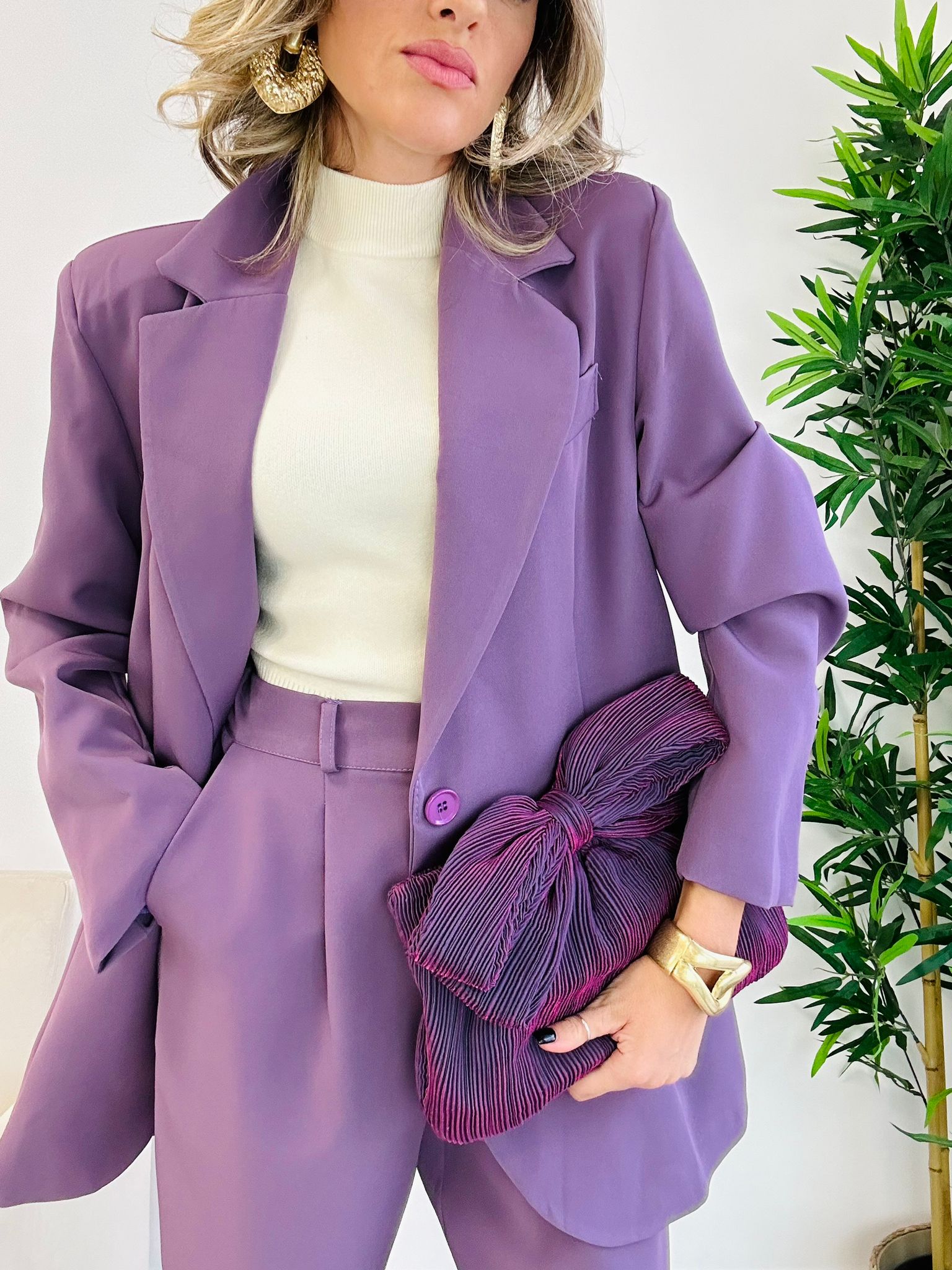 Tailleur Barcellona (Blazer + Pantalone) Viola