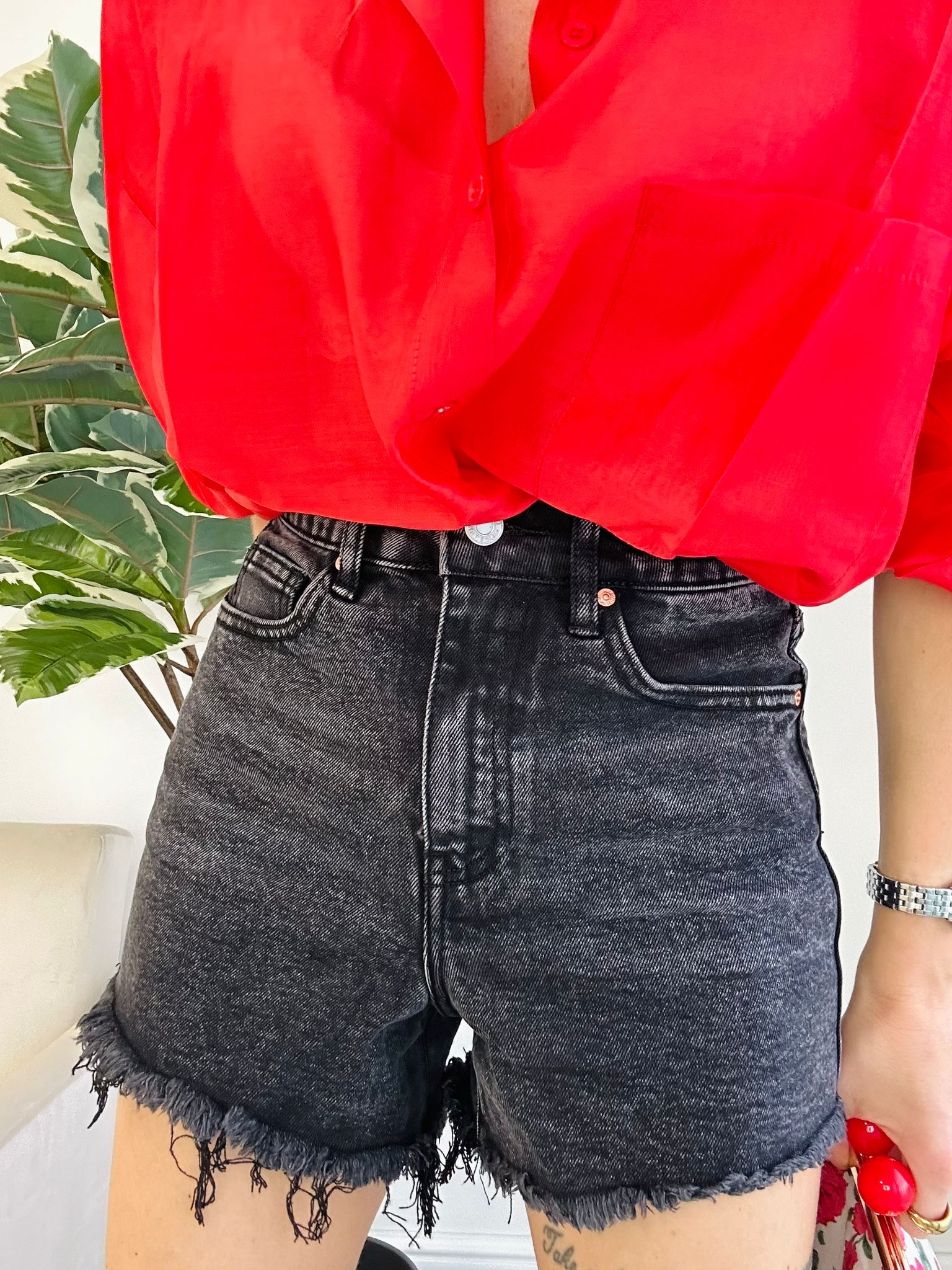 Shorts di Jeans Marco - Nero