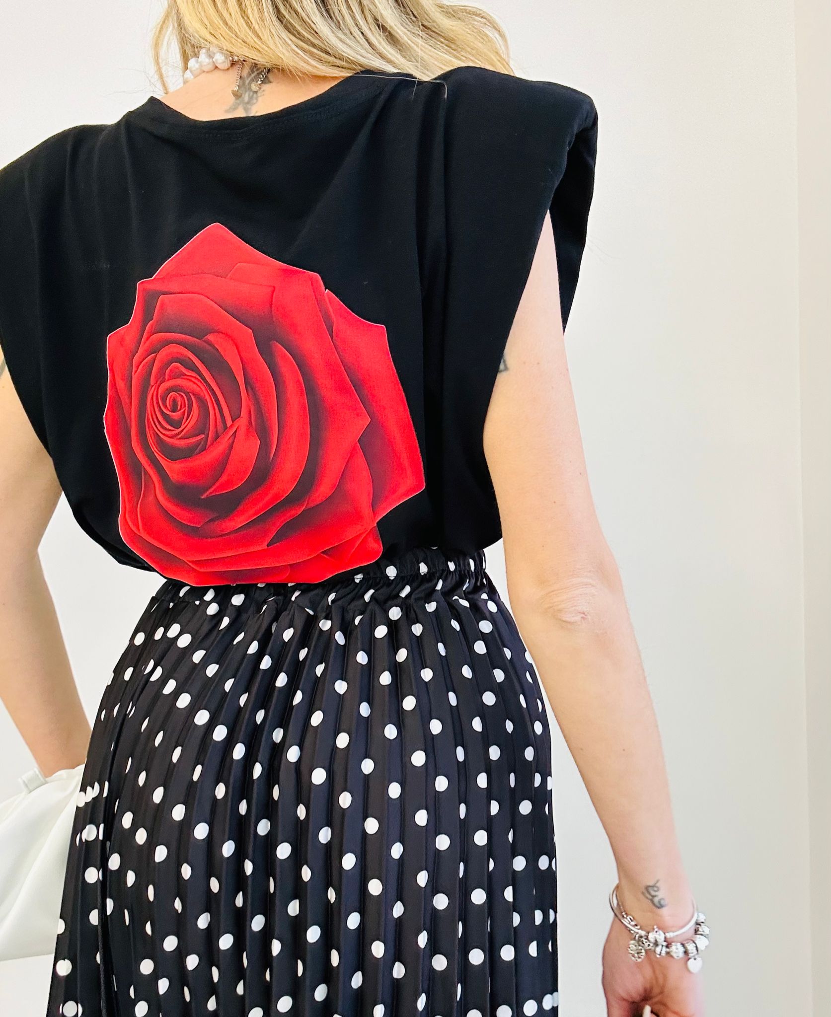 T-shirt Rose - Noir