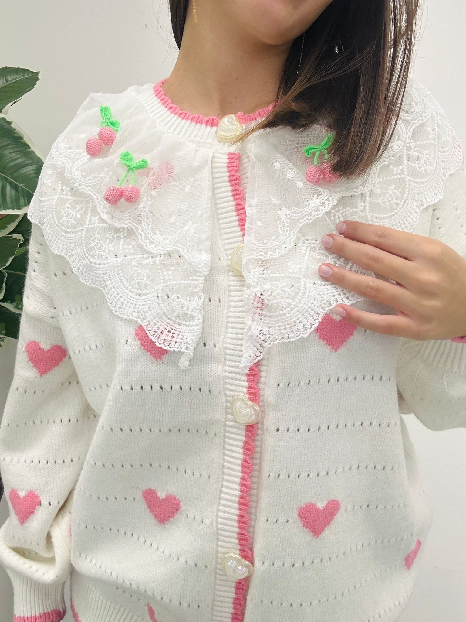 Maglione Cuore - Bianco