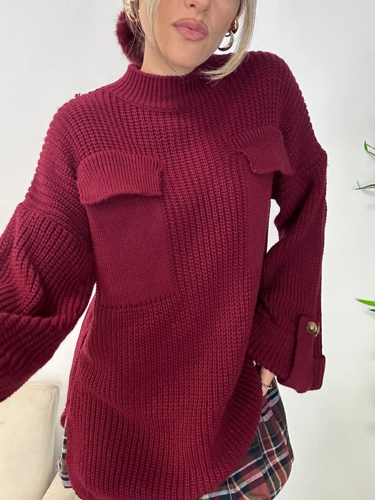 Pull Ambre - Bordeaux