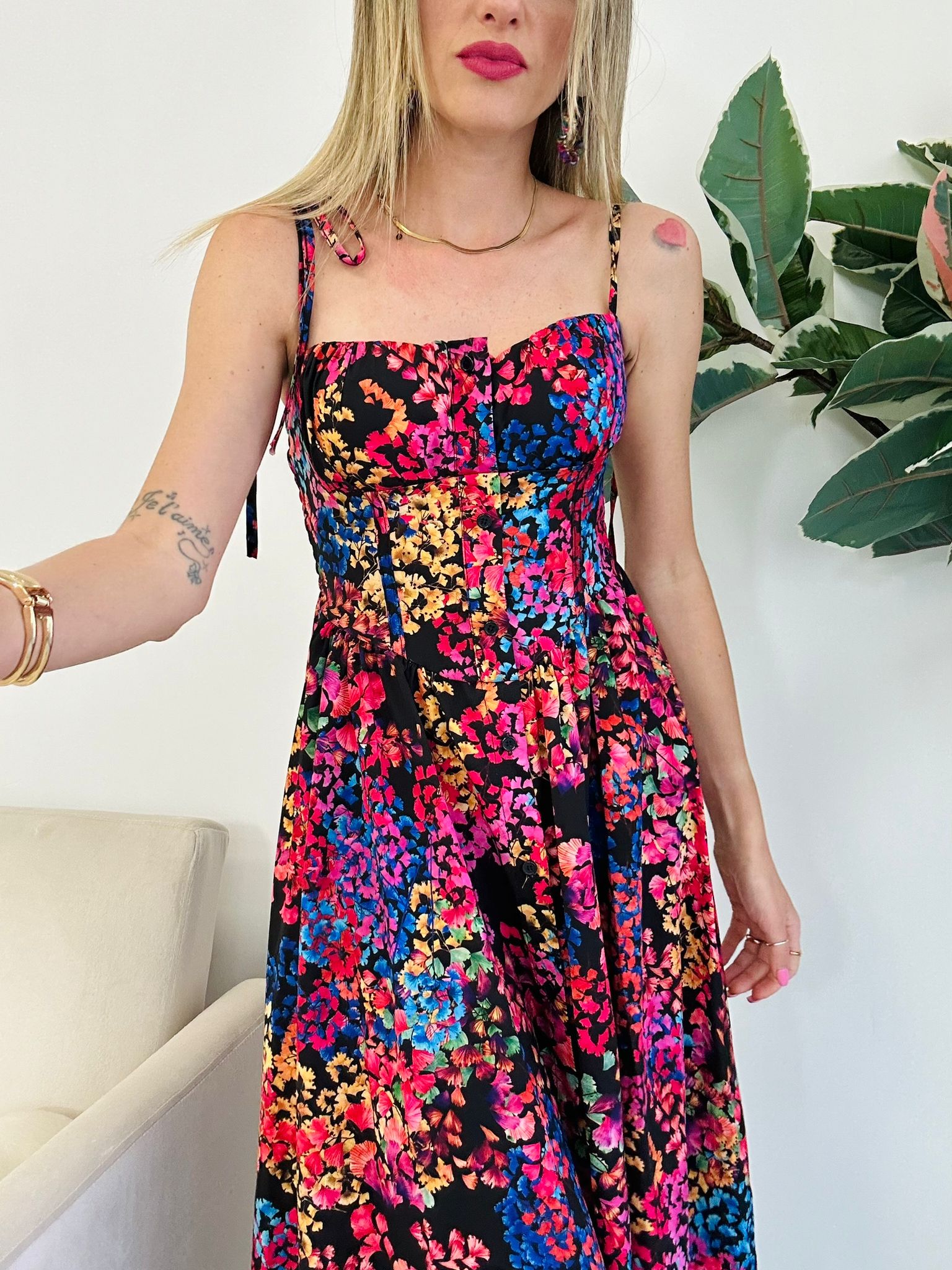 Lally-Kleid – Blumenmuster
