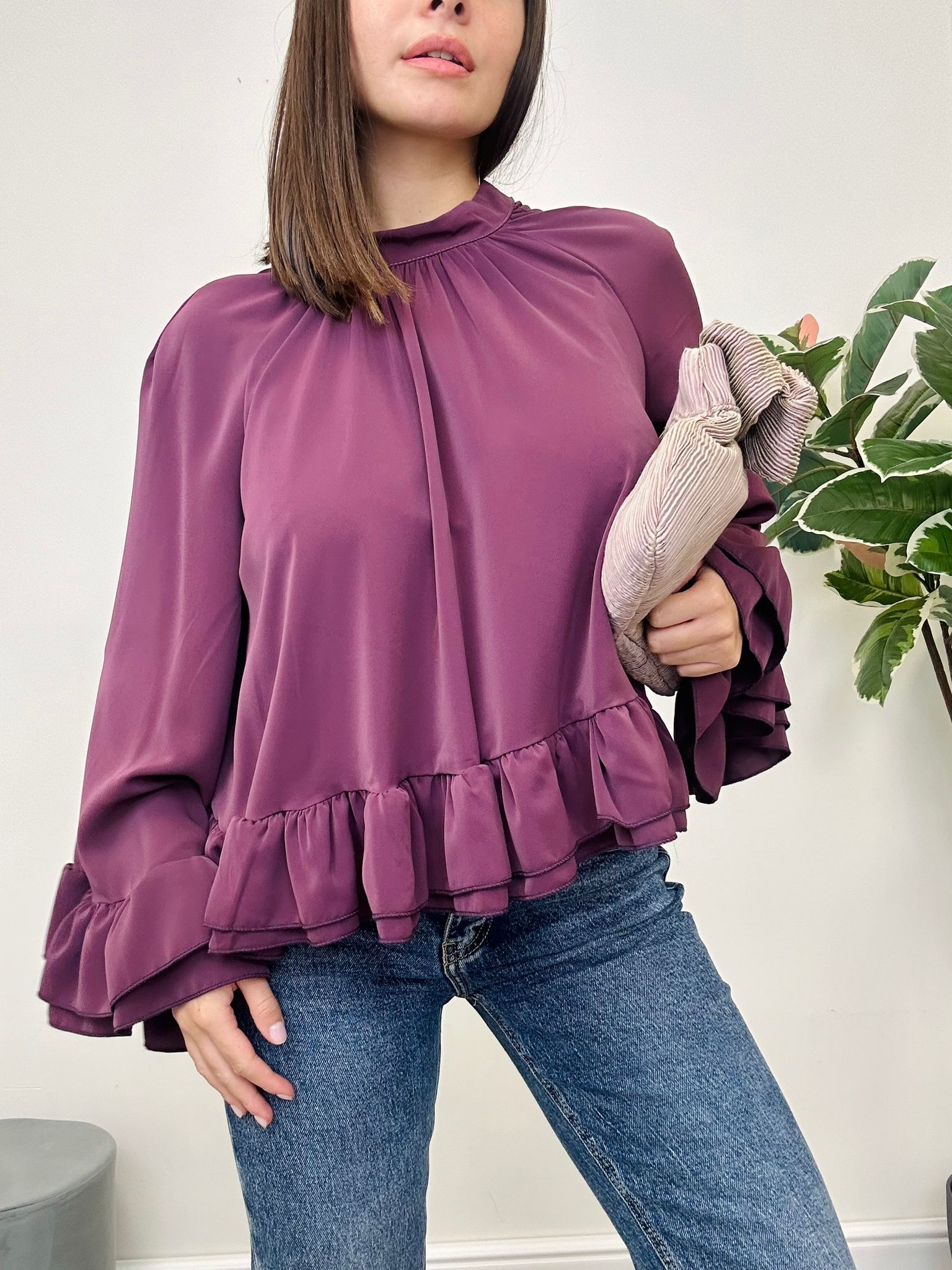 Blusa Margot - Prugna