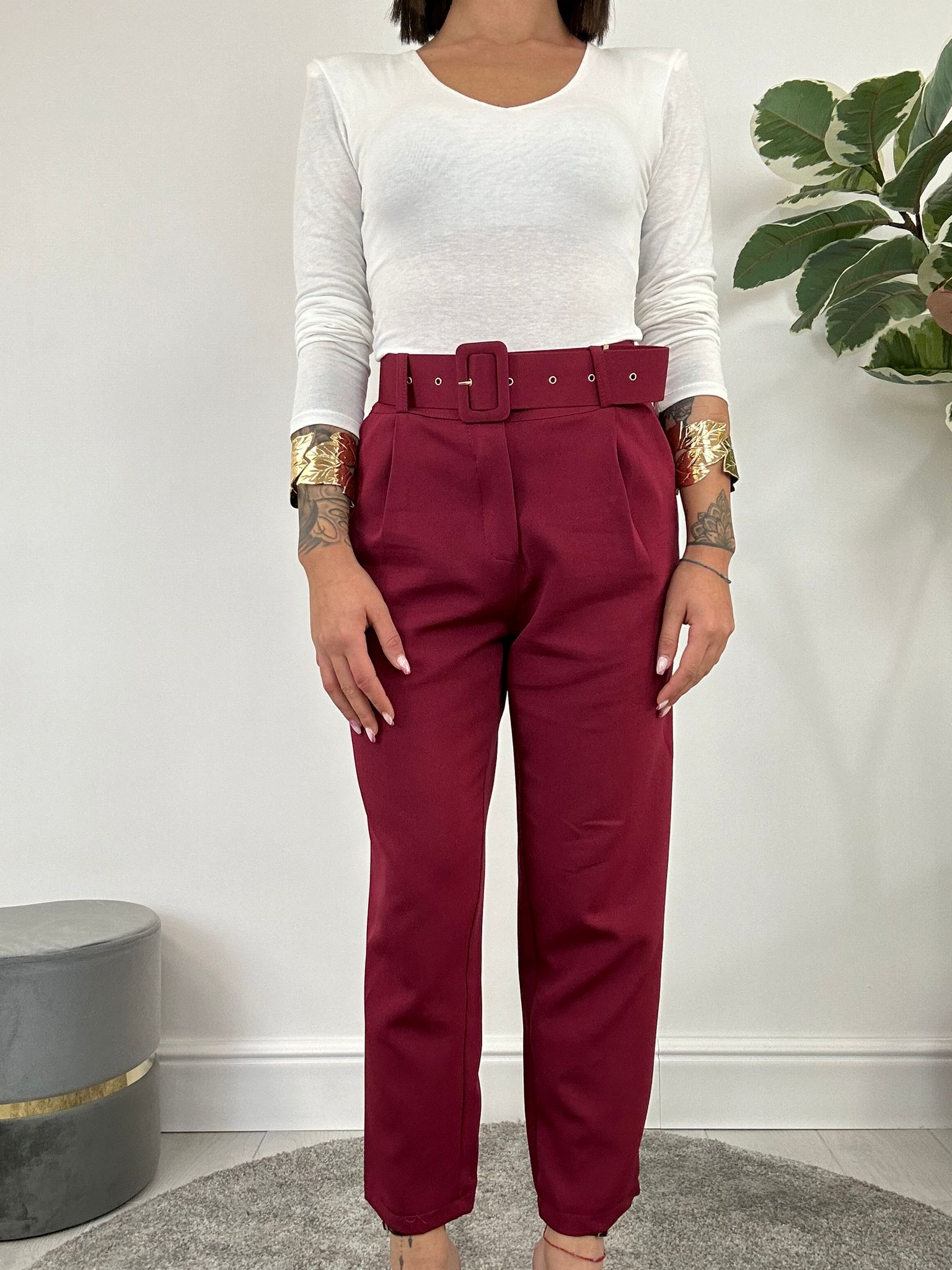 Pantalone Lidia - Bordeaux