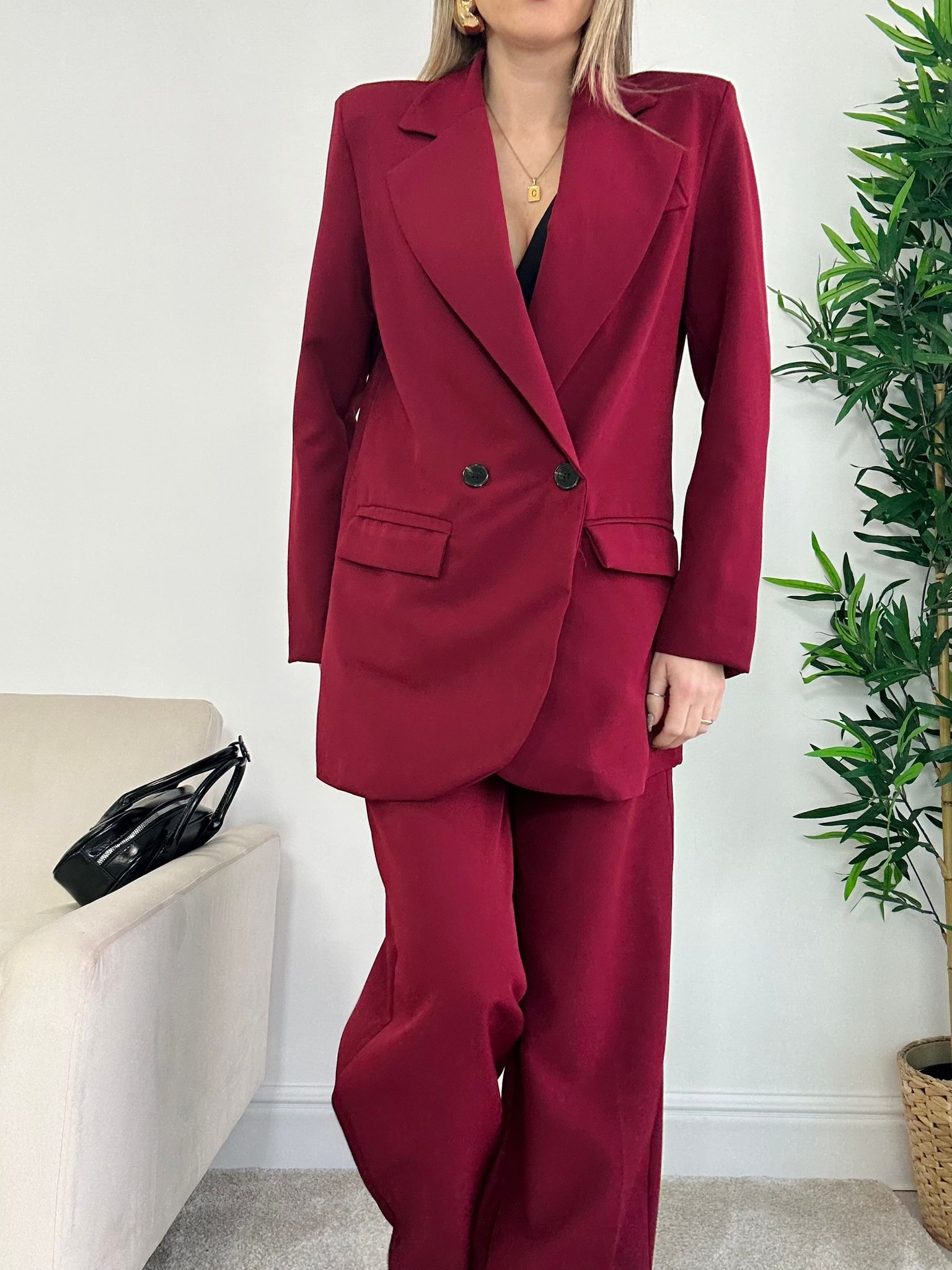 Tailleur Havana (Blazer + Pantalone) Bordeaux