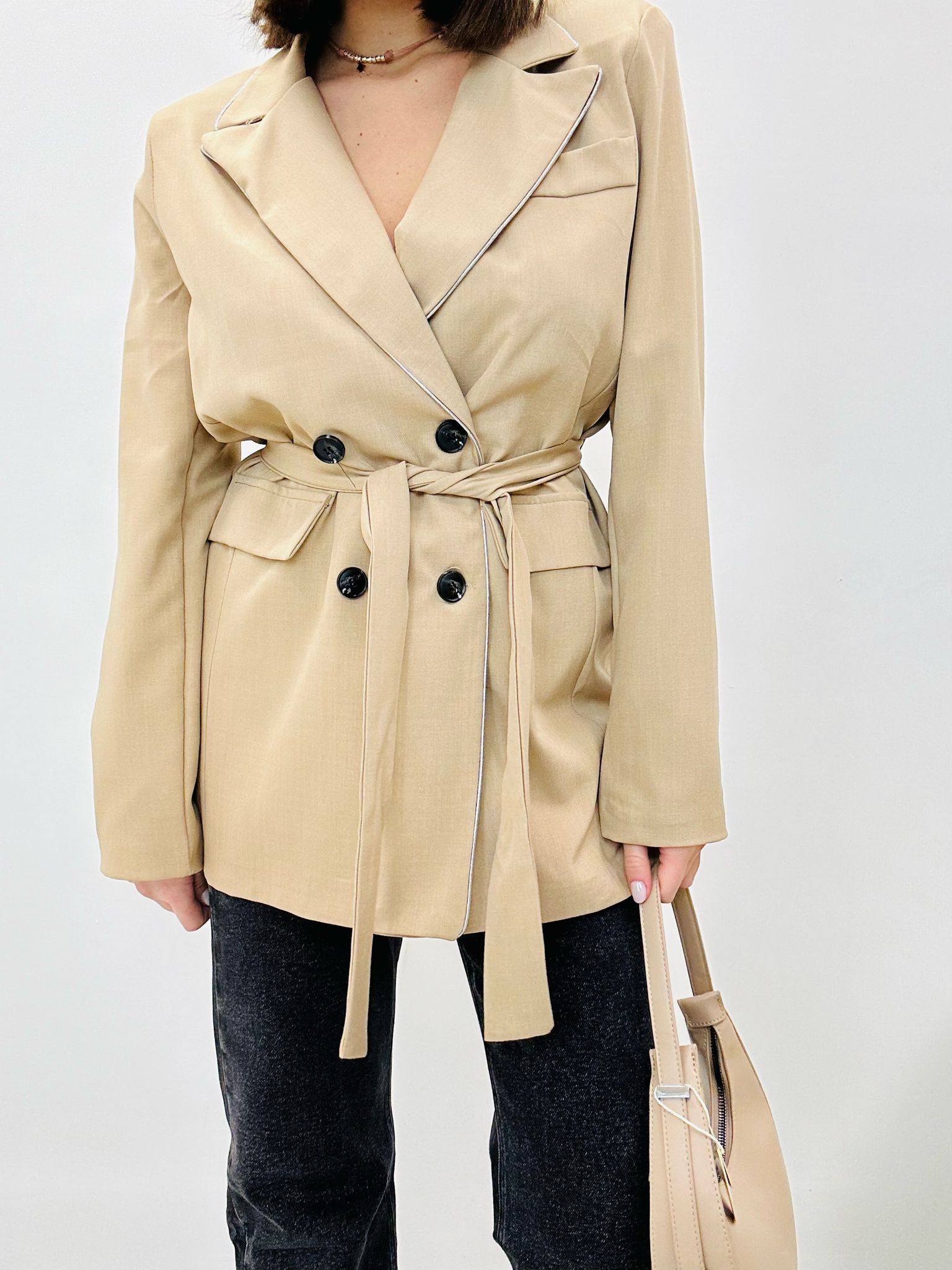 Gaia Jacke – Beige – FR4263