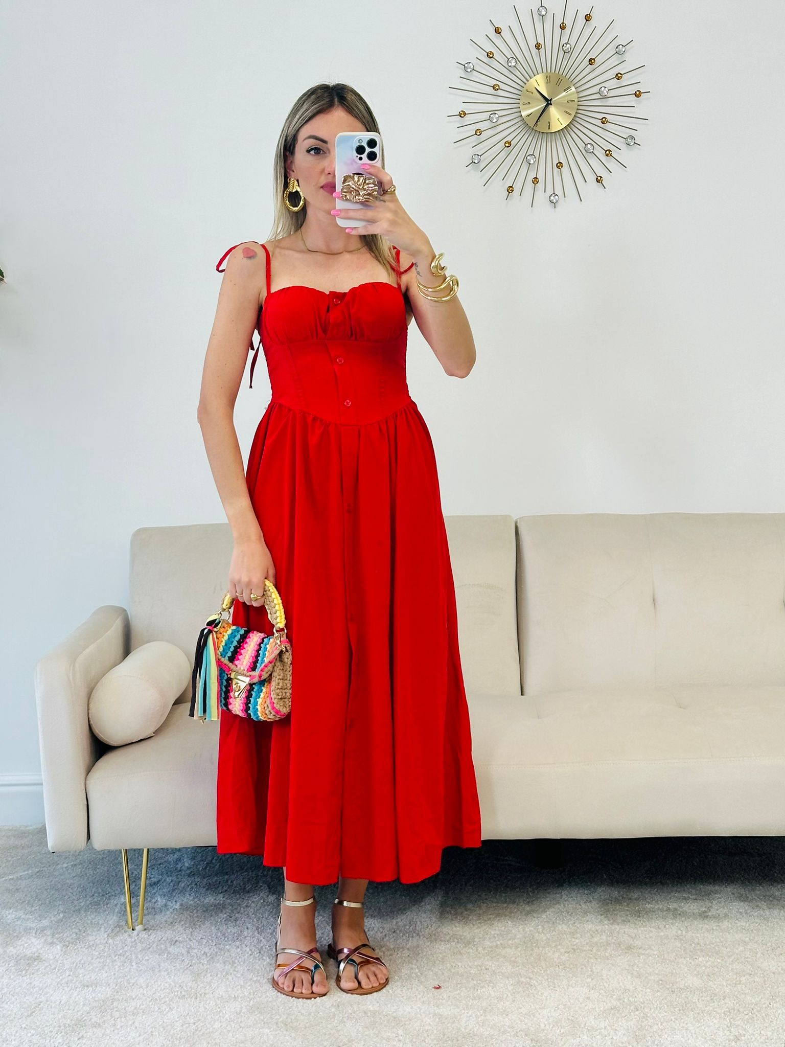 Lally-Kleid – Rot