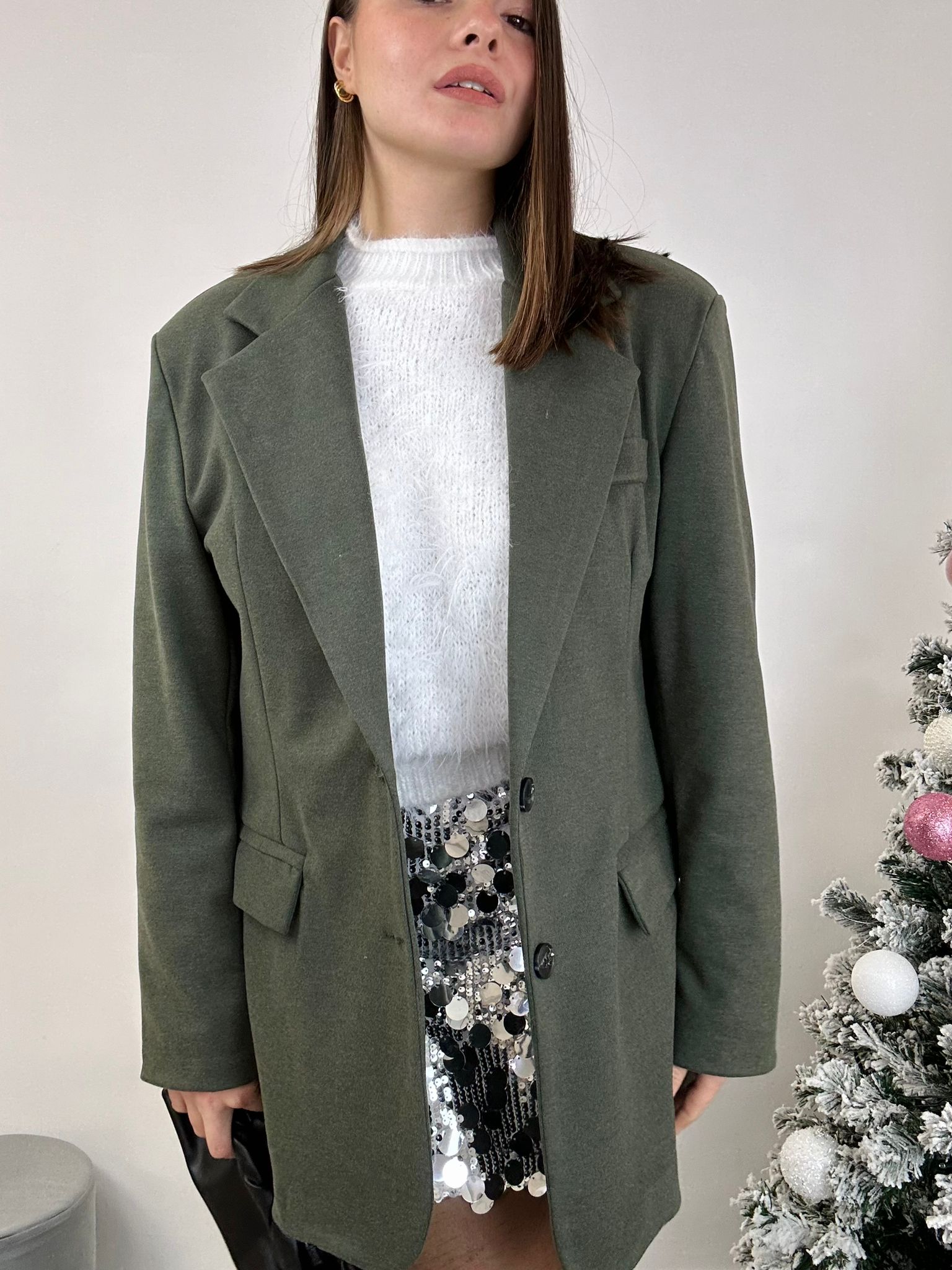 Cappotto a Giacca - Verde Militare