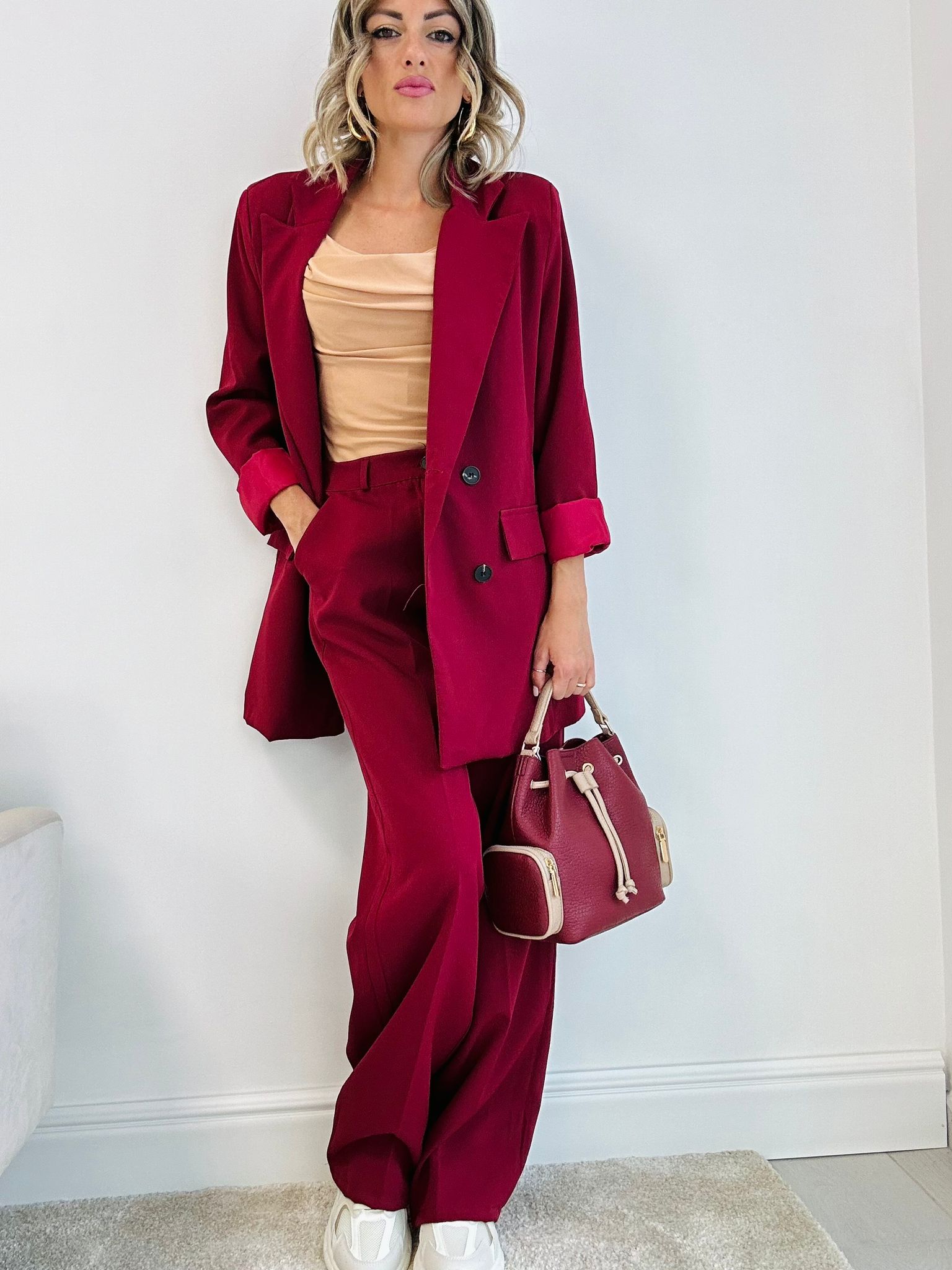 Costume London (Blazer + Pantalon) Bordeaux