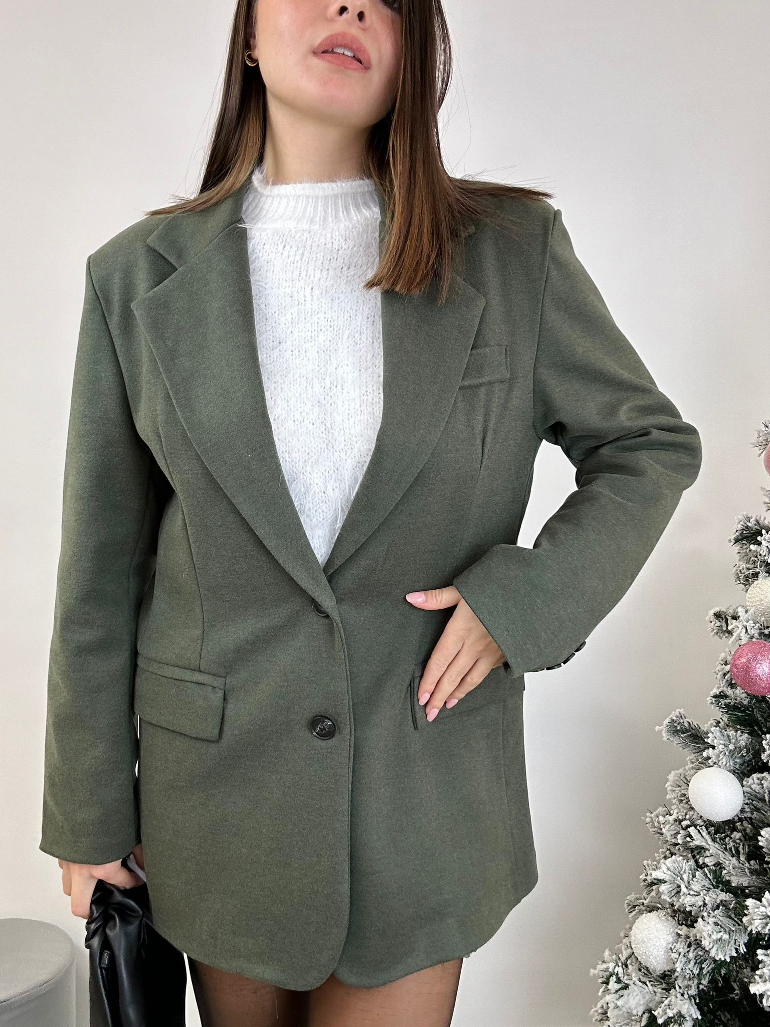 Cappotto a Giacca - Verde Militare