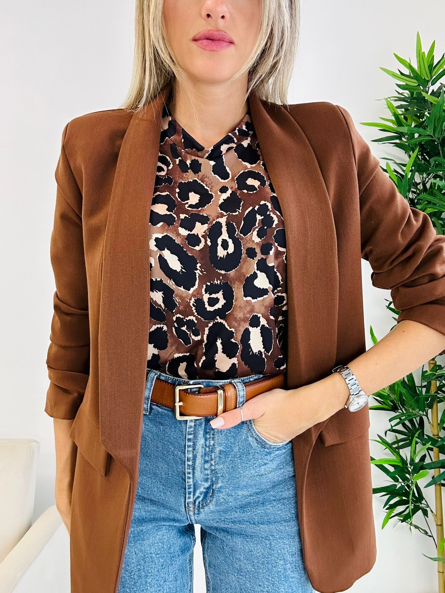 Blazer Sharon - Marrone