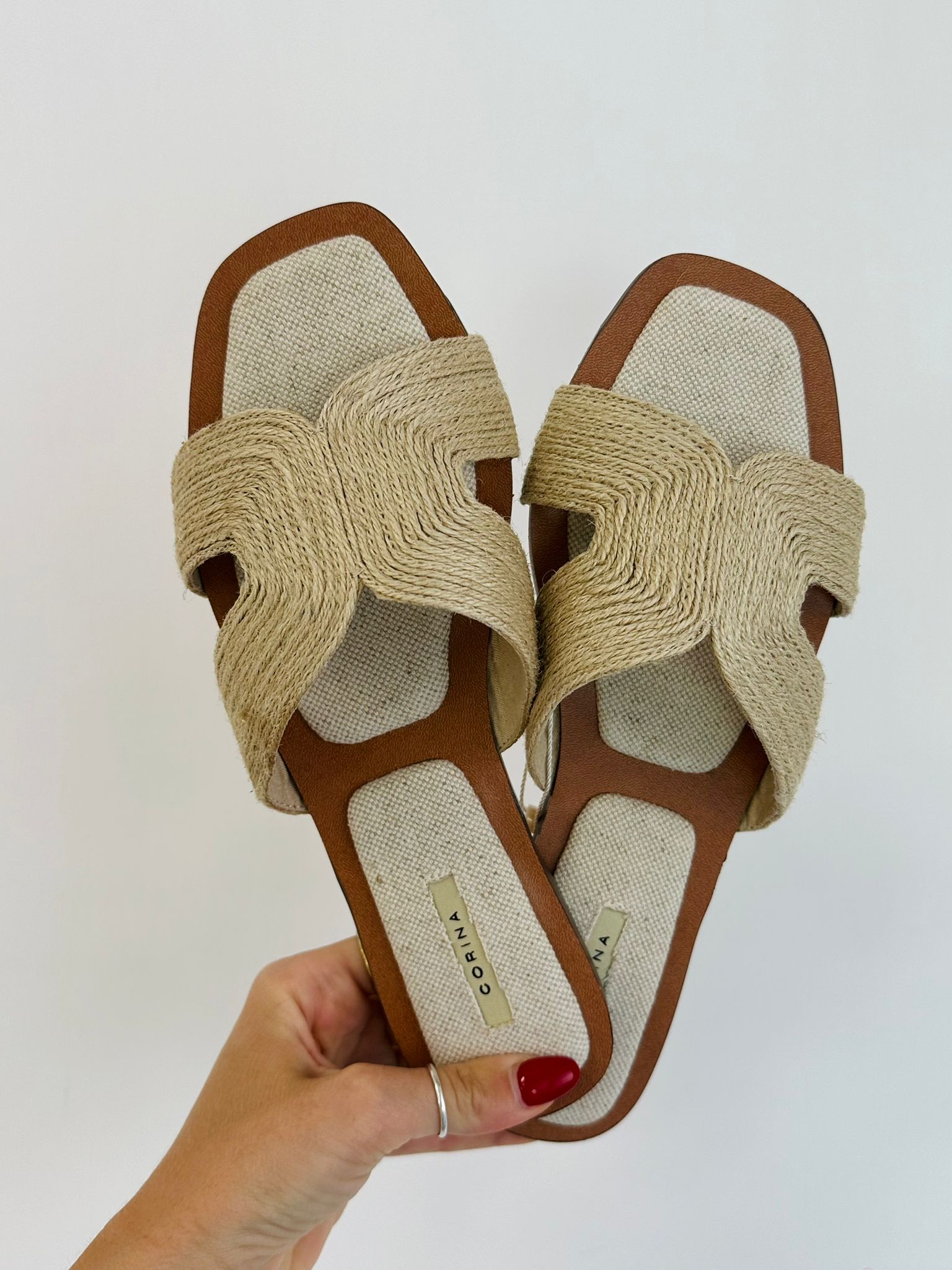 Corina-Seil-Slipper – Beige