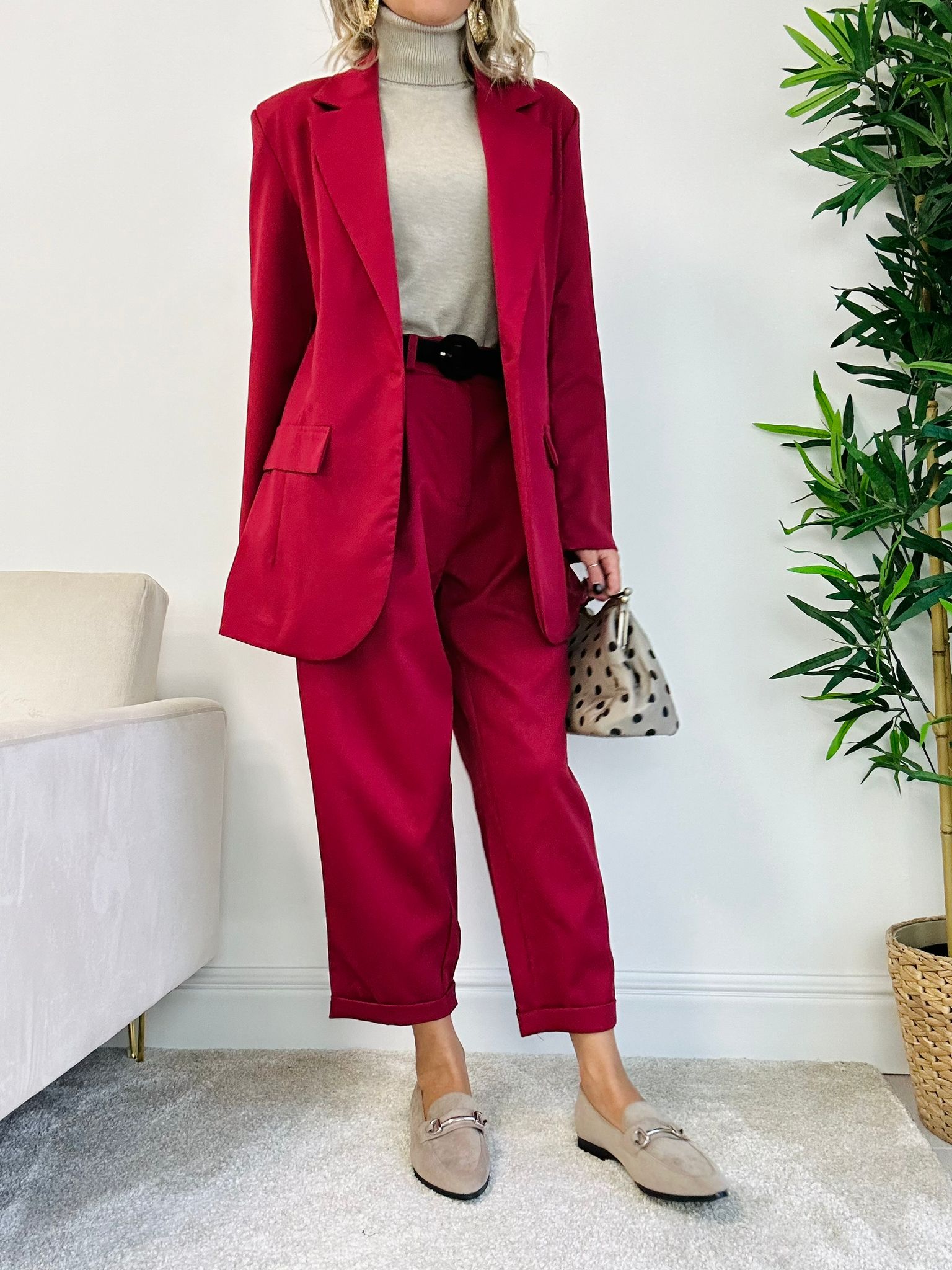 Tailleur Barcellona (Blazer + Pantalone) Bordeaux