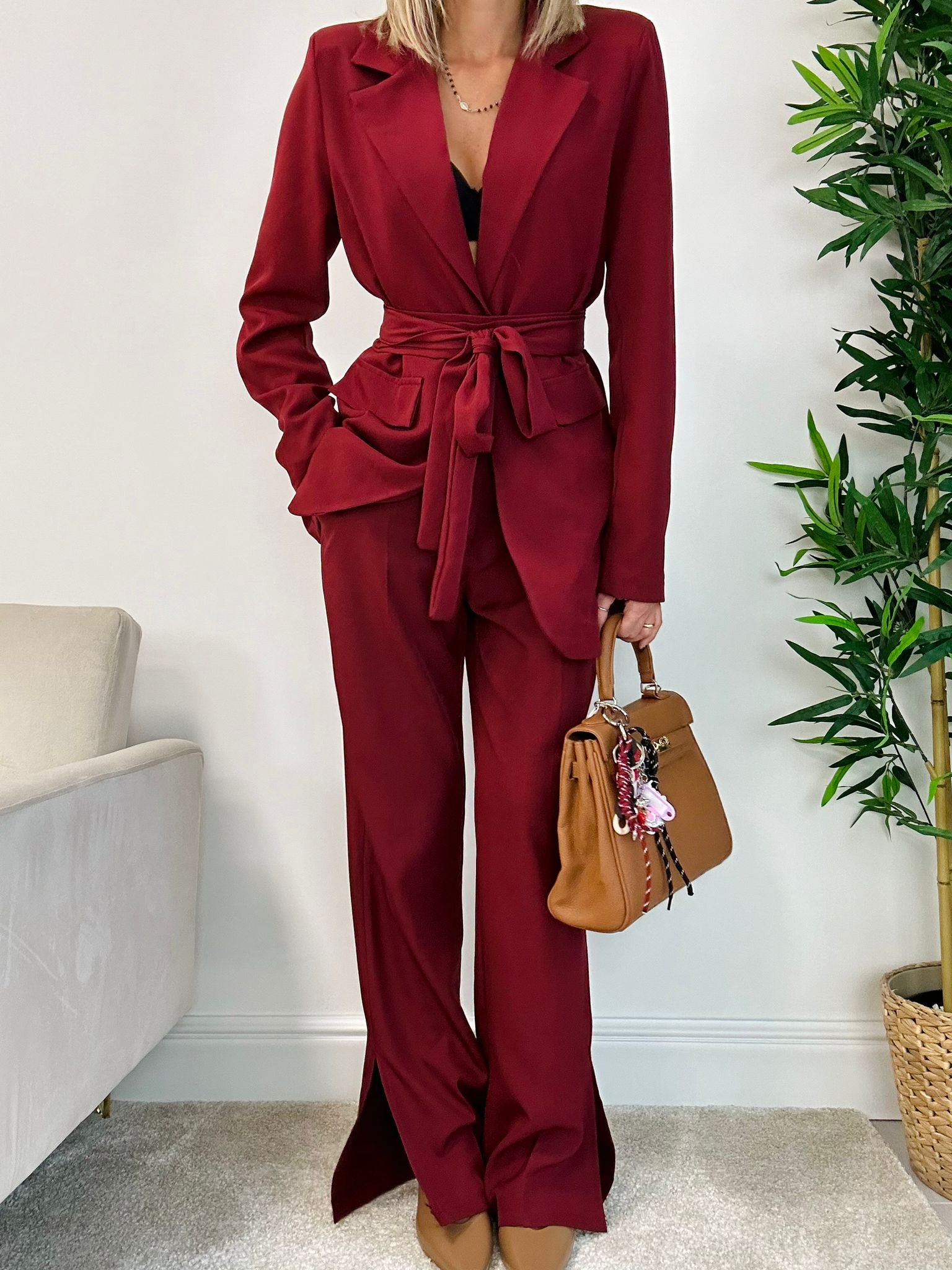 Tailleur Parigi (Blazer + Pantalone) Bordeaux