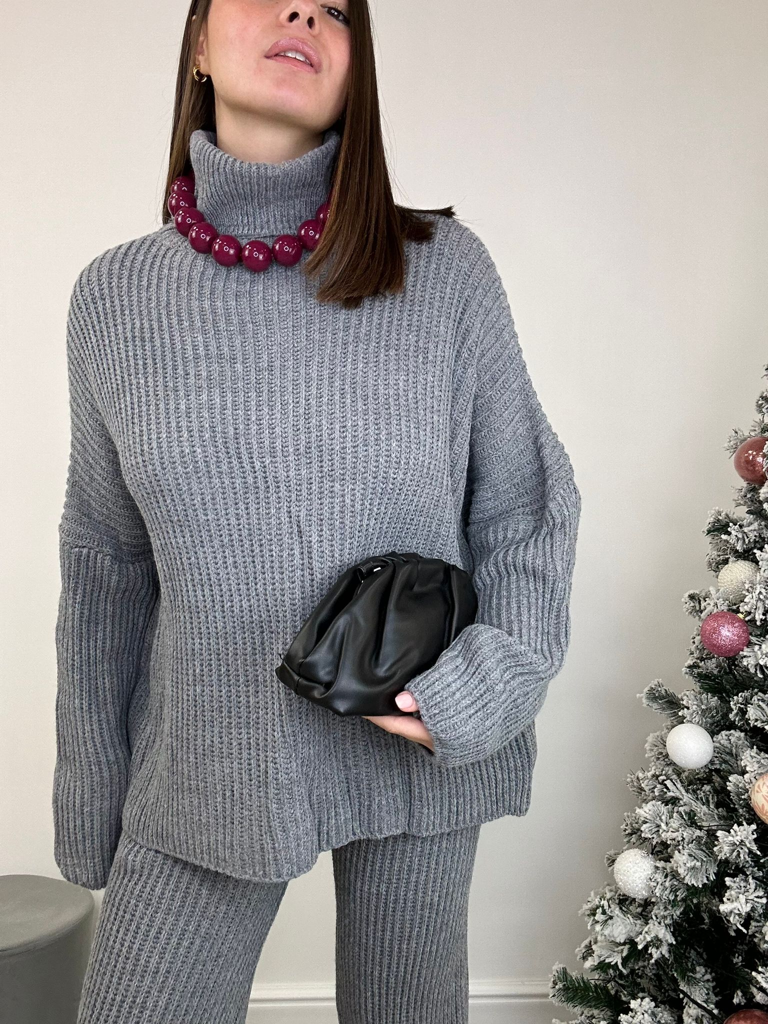 Coordinato Clelia (Maglione + Pantalone) Grigio