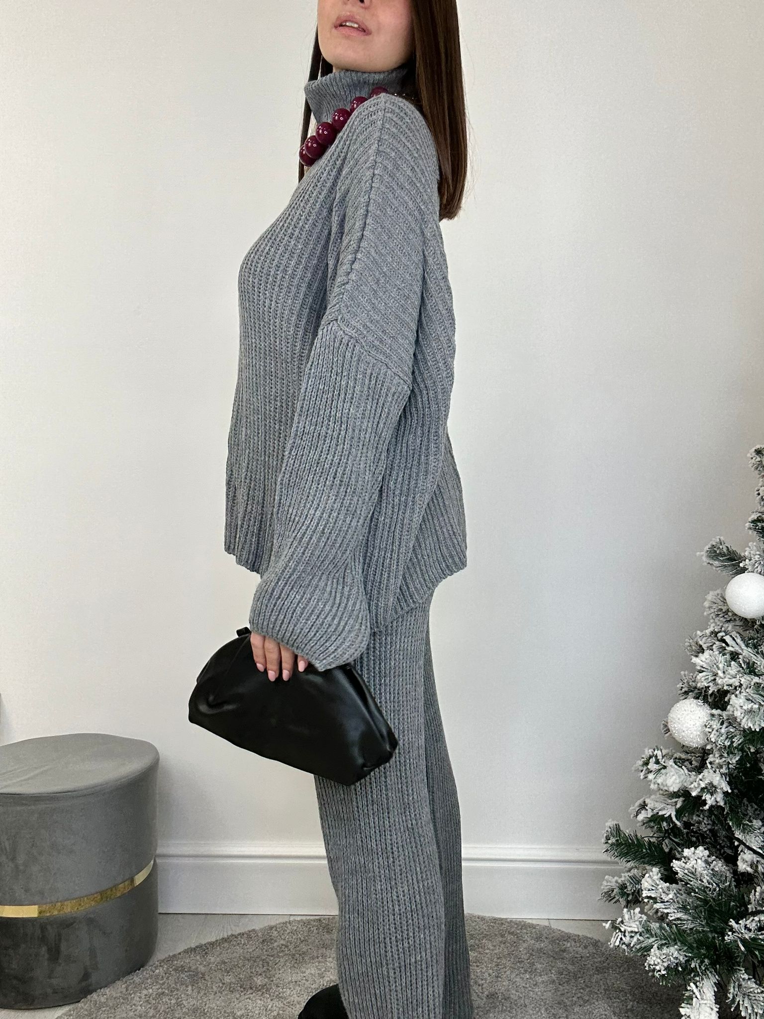 Coordinato Clelia (Maglione + Pantalone) Grigio