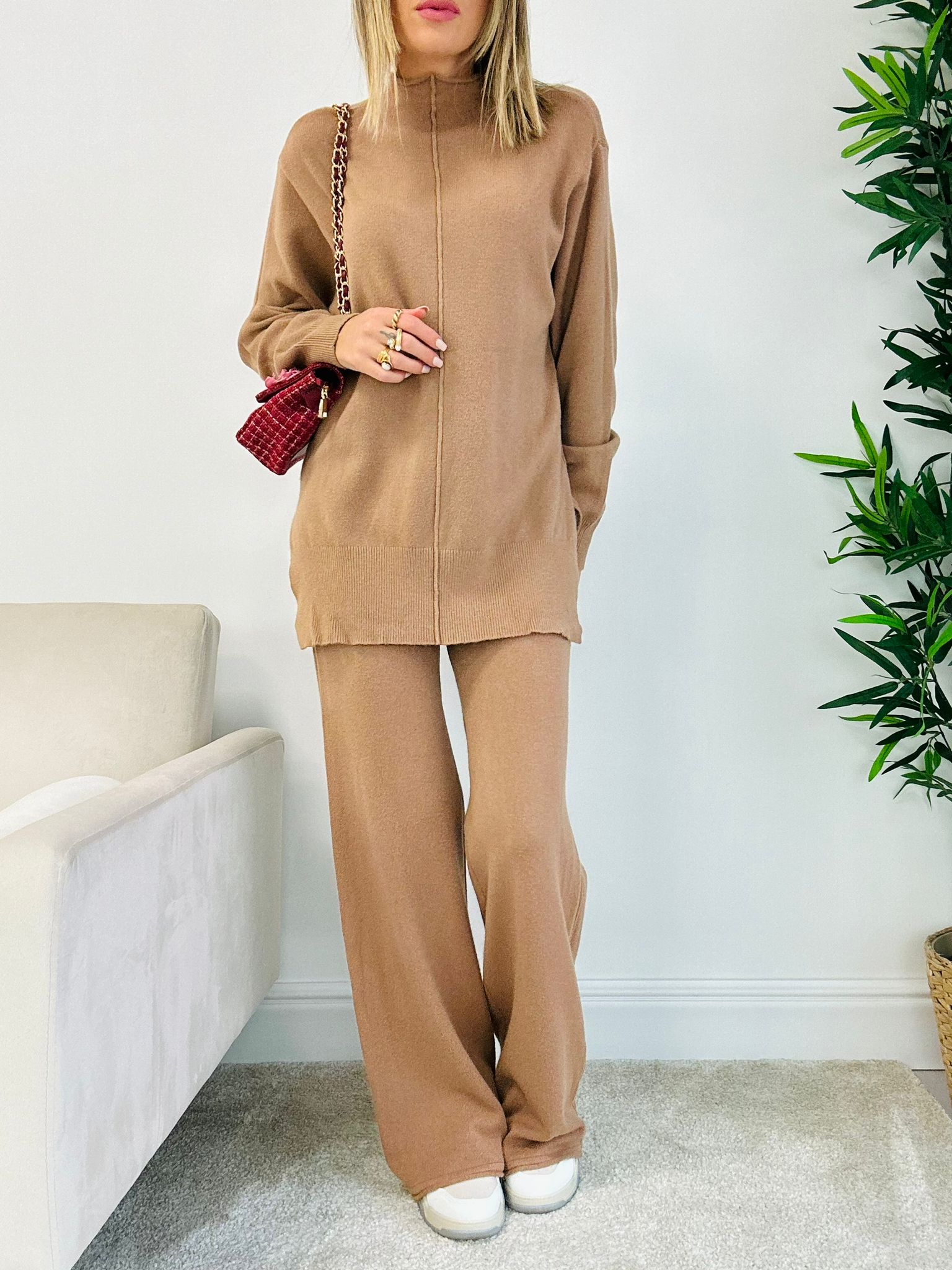 Coordinato Giulia (Maglione + Pantalone) Khaki