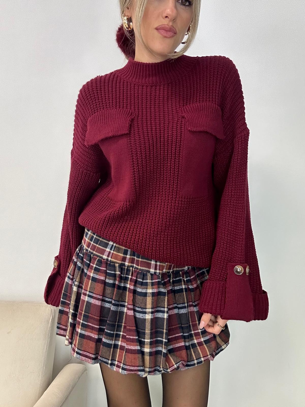 Pull Ambre - Bordeaux