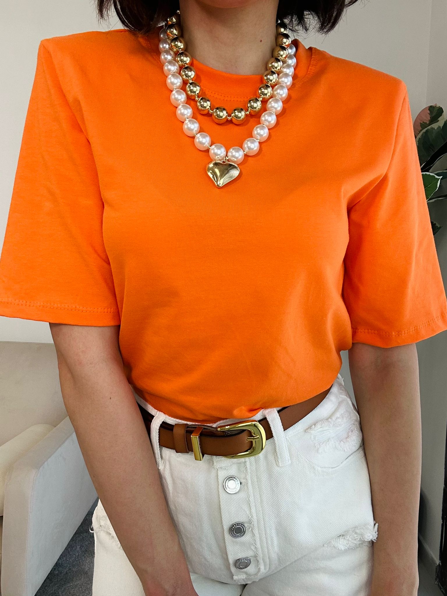 T-shirt Semplice - Arancione