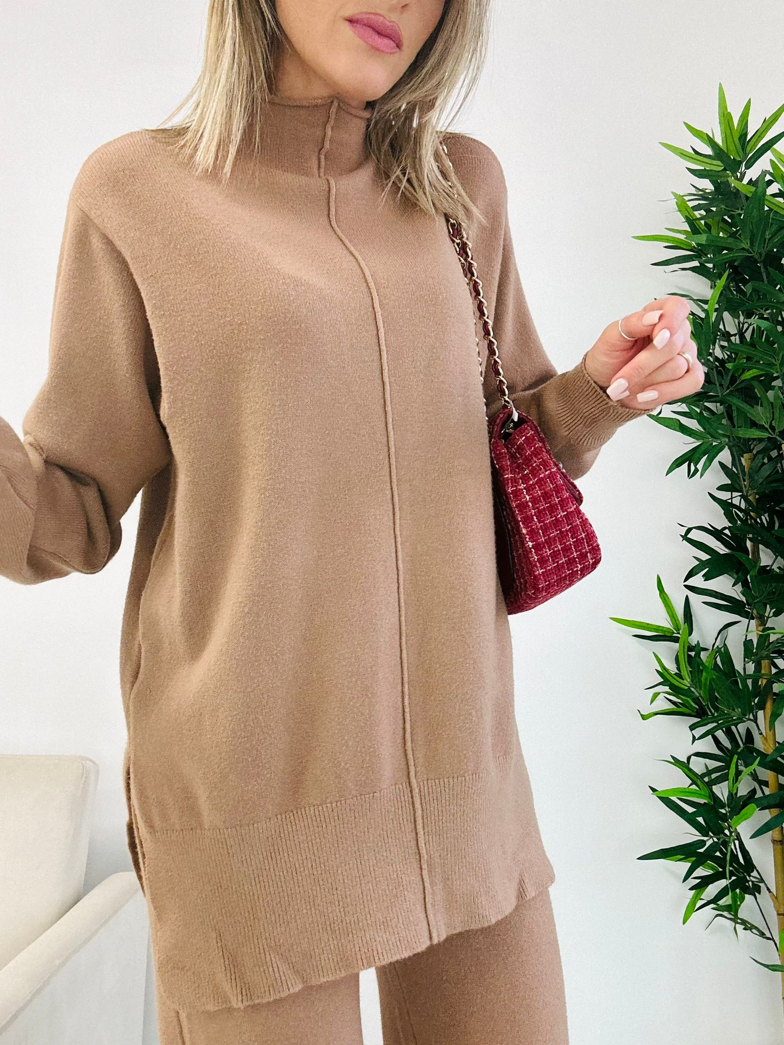 Coordinato Giulia (Maglione + Pantalone) Khaki